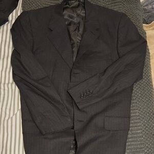 Oxxford Clothes Classic‎ Black Men's High End  Blazer Sports Coat Size L